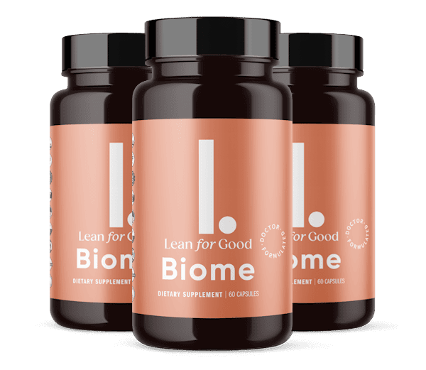 LeanBiome three bottle package, a three month supply